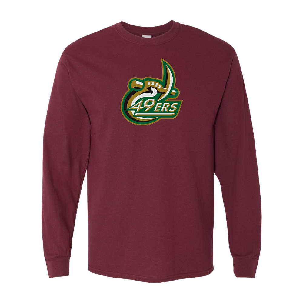 Men's Charlotte 49ers Gildan Heavy Cotton Long Sleeve T-Shirt