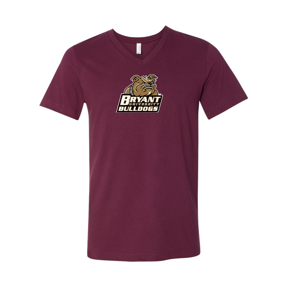Bryant Bulldogs BELLA  CANVAS - Jersey V-Neck T-Shirt