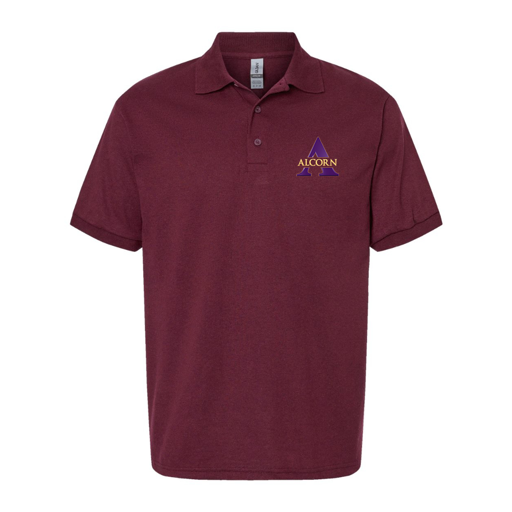 Men's Alcorn State Braves Wildcats Dry Blend Jersey Polo