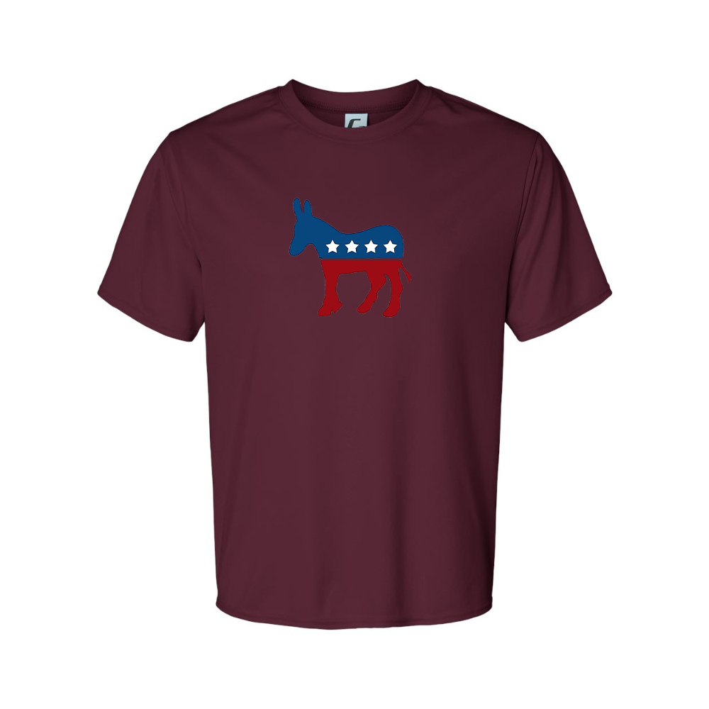 Men's Democrat Election Symbol Performance T-Shirt