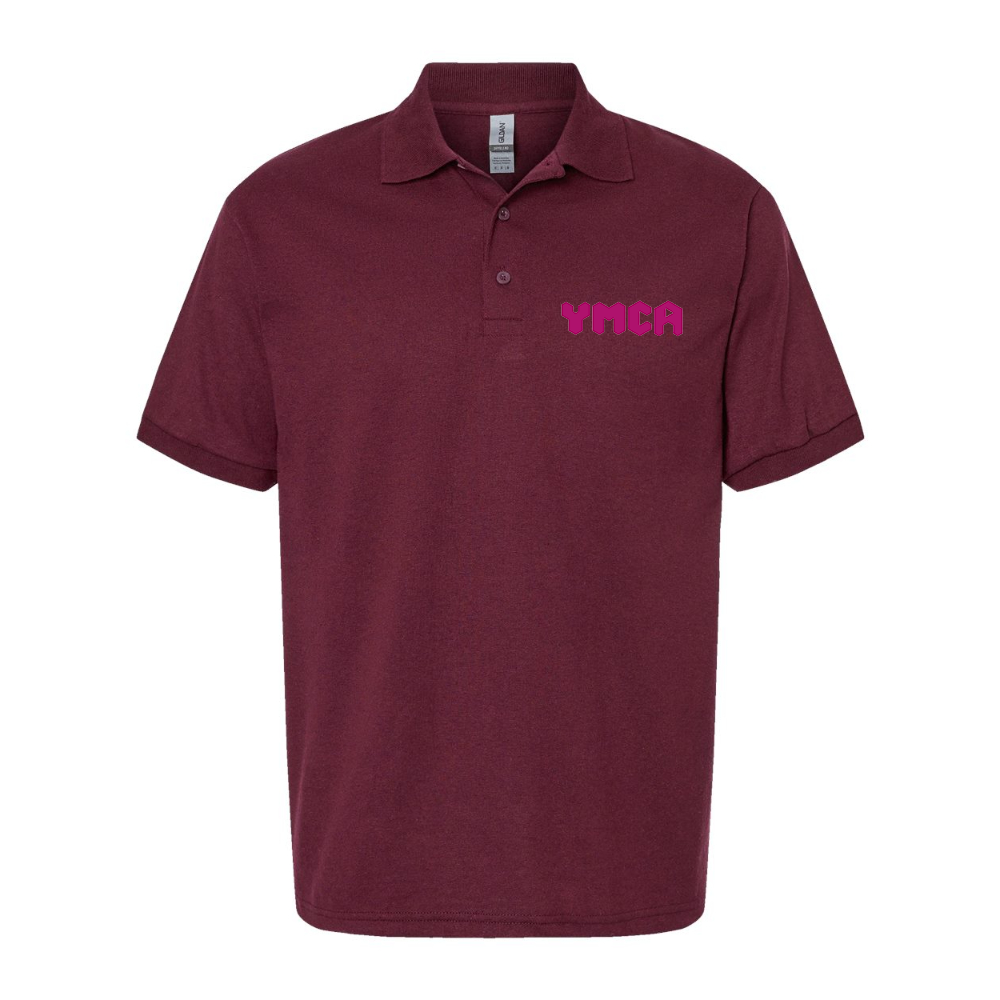 Men's YMCA Mauve Dry Blend Jersey Polo