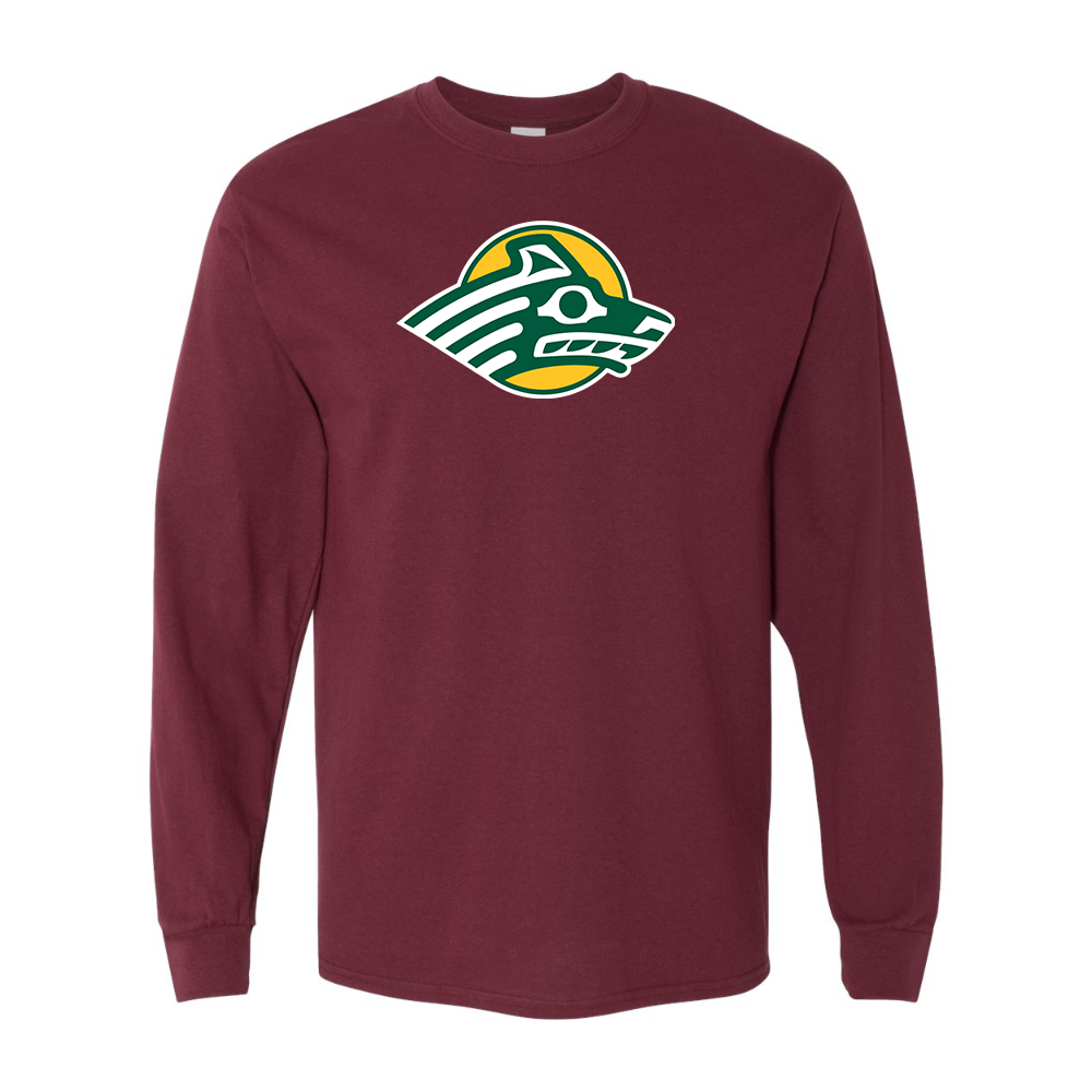 Men's Alaska Anchorage Seawolves  Gildan Heavy Cotton Long Sleeve T-Shirt