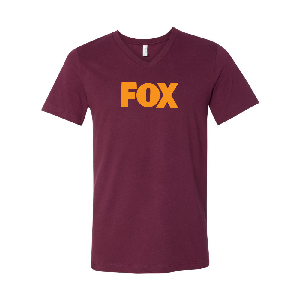 Fox BELLA  CANVAS - Jersey V-Neck T-Shirt