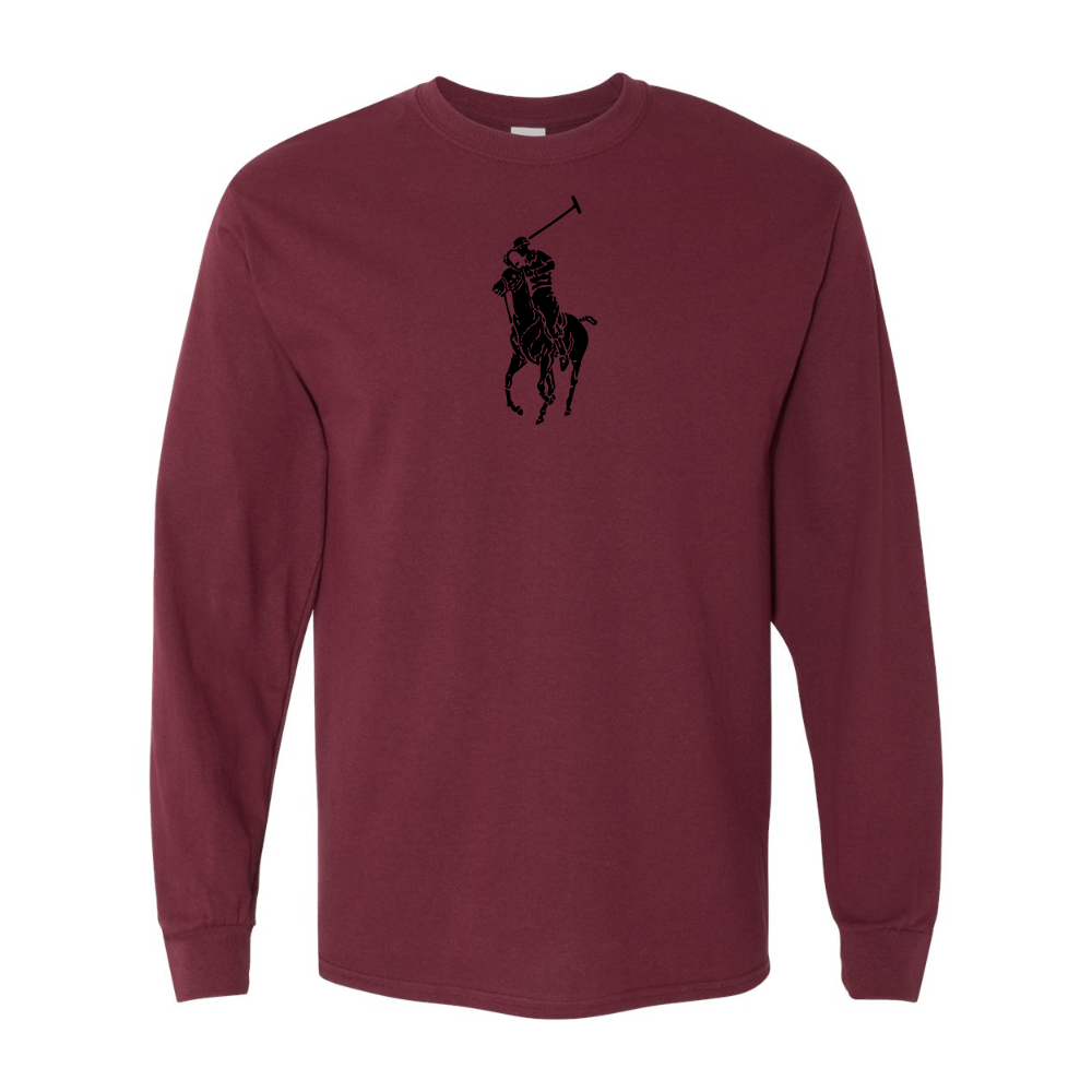 Men's  Polo Ralph Lauren Gildan Heavy Cotton Long Sleeve T-Shirt