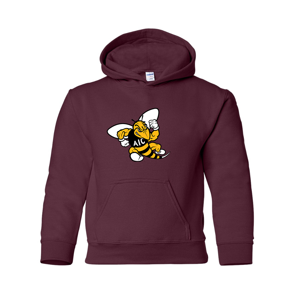 Youth AIC Yellow Jackets Gildan Heavy Blend  Hooded Sweatshirt