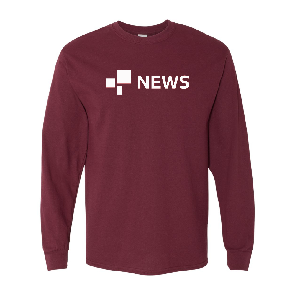 Men's BBC News Gildan Heavy Cotton Long Sleeve T-Shirt
