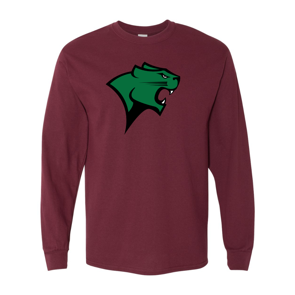 Men's Chicago State Cougars  Gildan Heavy Cotton Long Sleeve T-Shirt