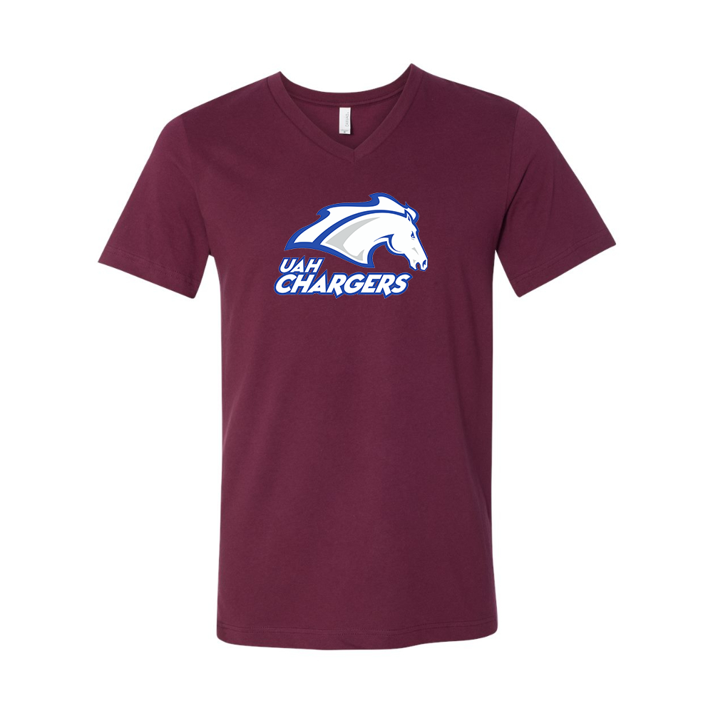 Alabama Huntsville Chargers  BELLA  CANVAS - Jersey V-Neck T-Shirt