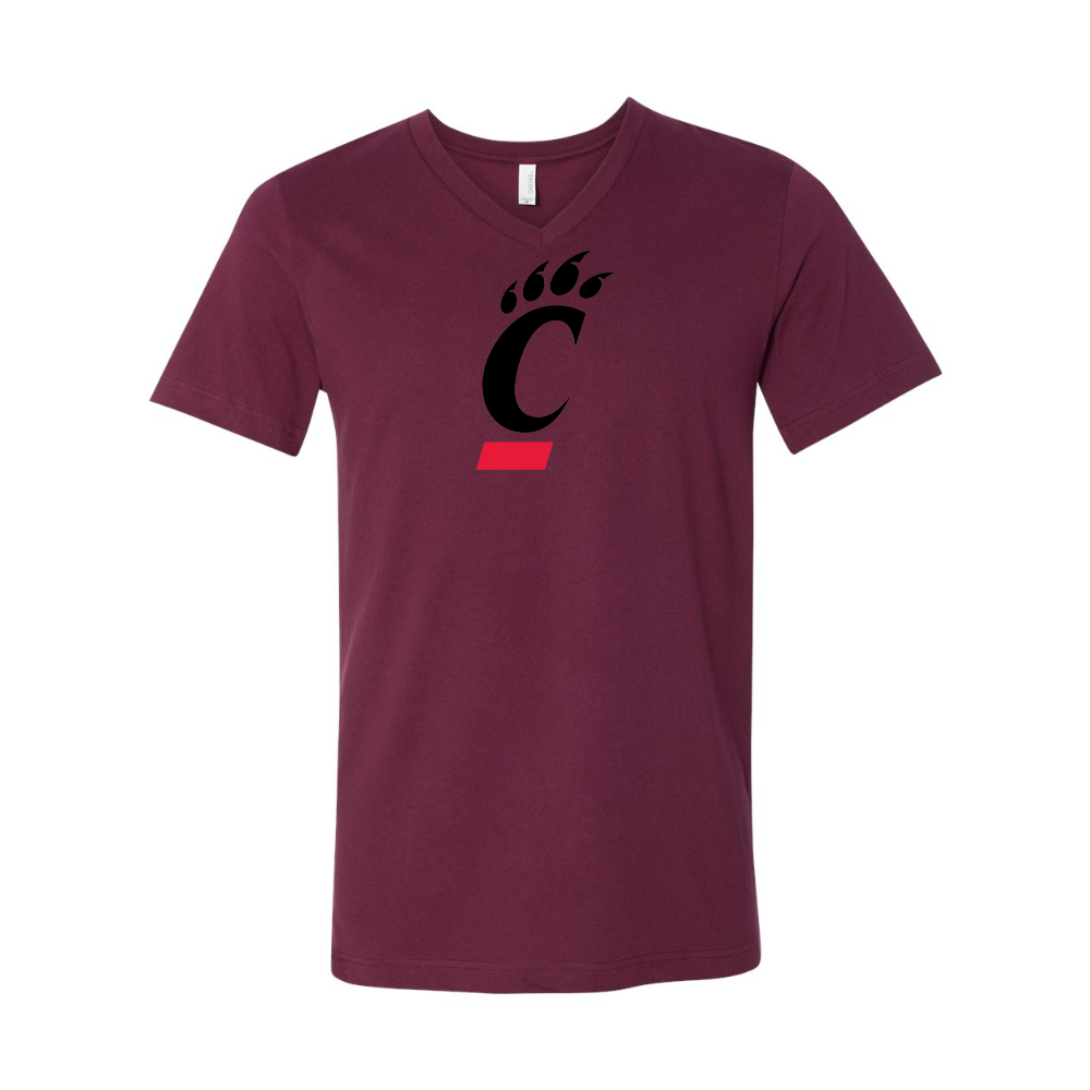 Cincinnati Bearcats BELLA  CANVAS - Jersey V-Neck T-Shirt