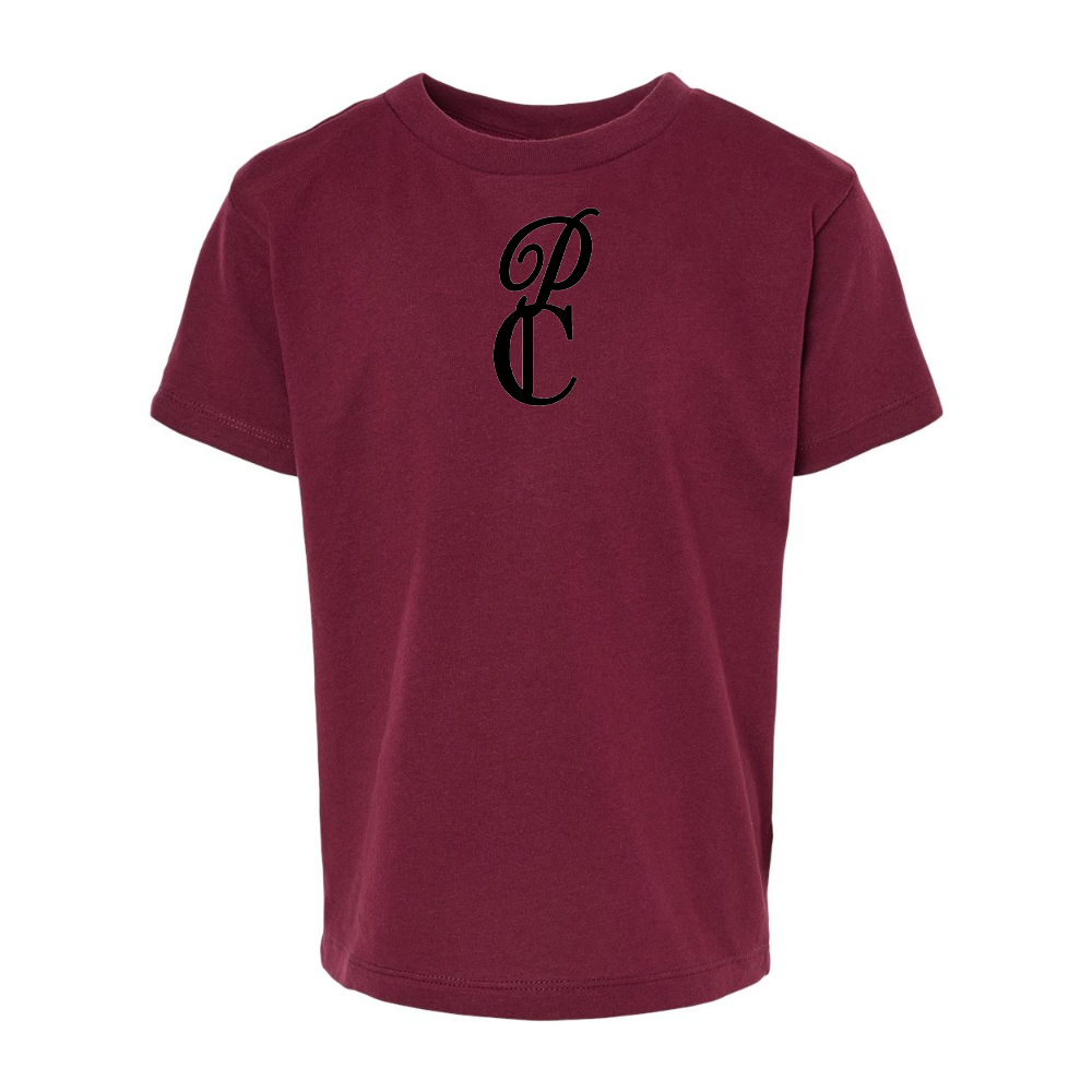 P & C Black BELLA  CANVAS Toddler Jersey Tee