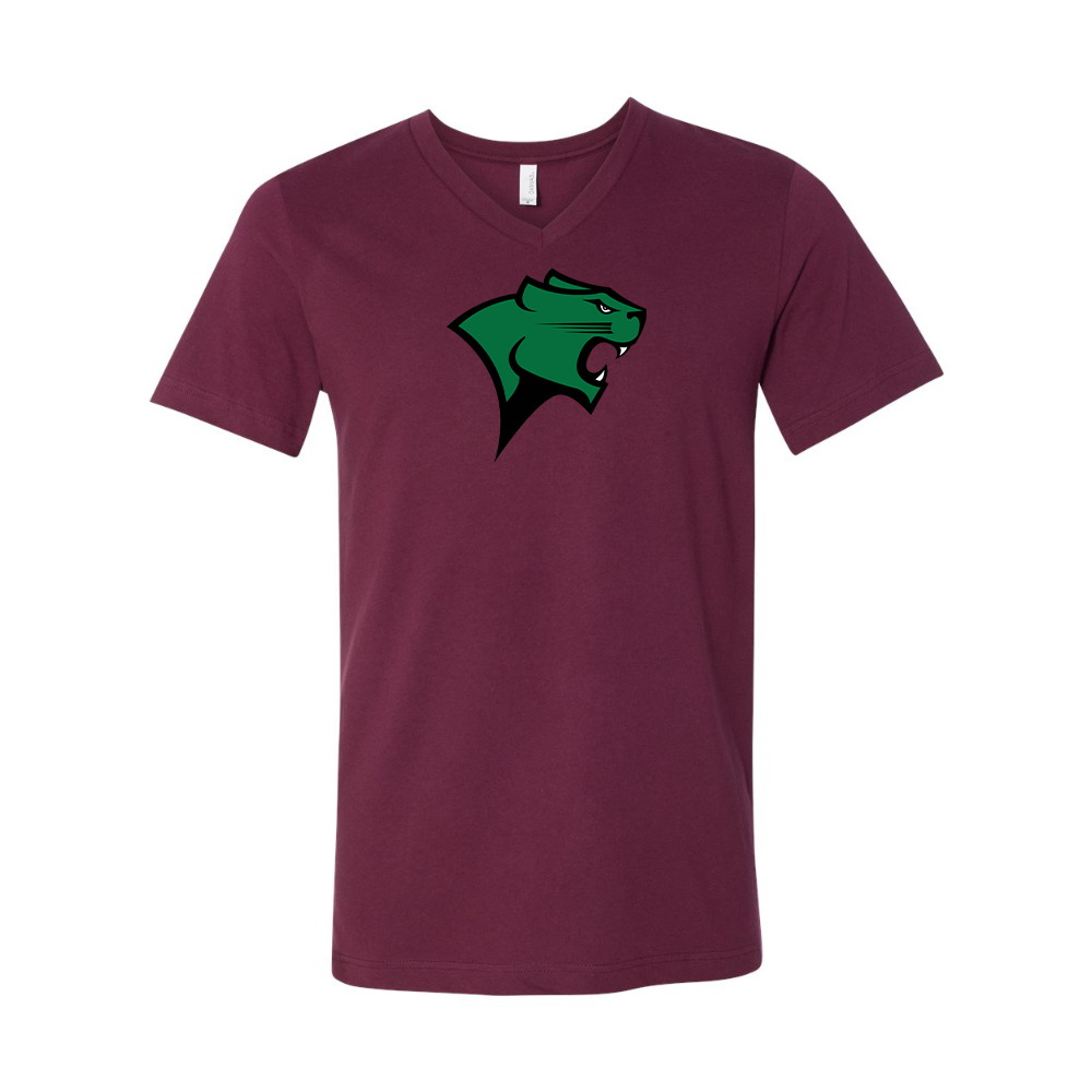 Chicago State Cougars BELLA  CANVAS - Jersey V-Neck T-Shirt