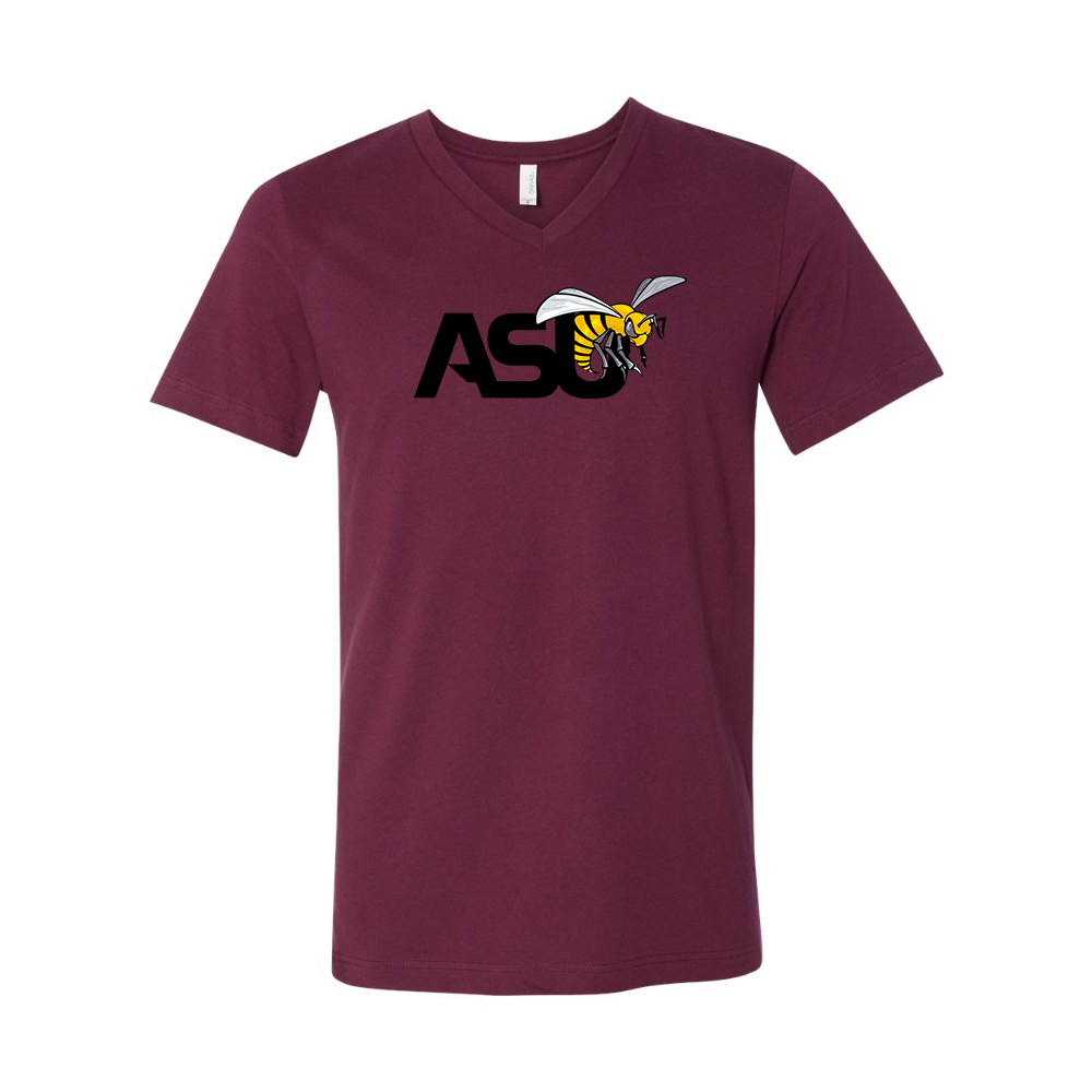 Alabama State Hornets  BELLA  CANVAS - Jersey V-Neck T-Shirt