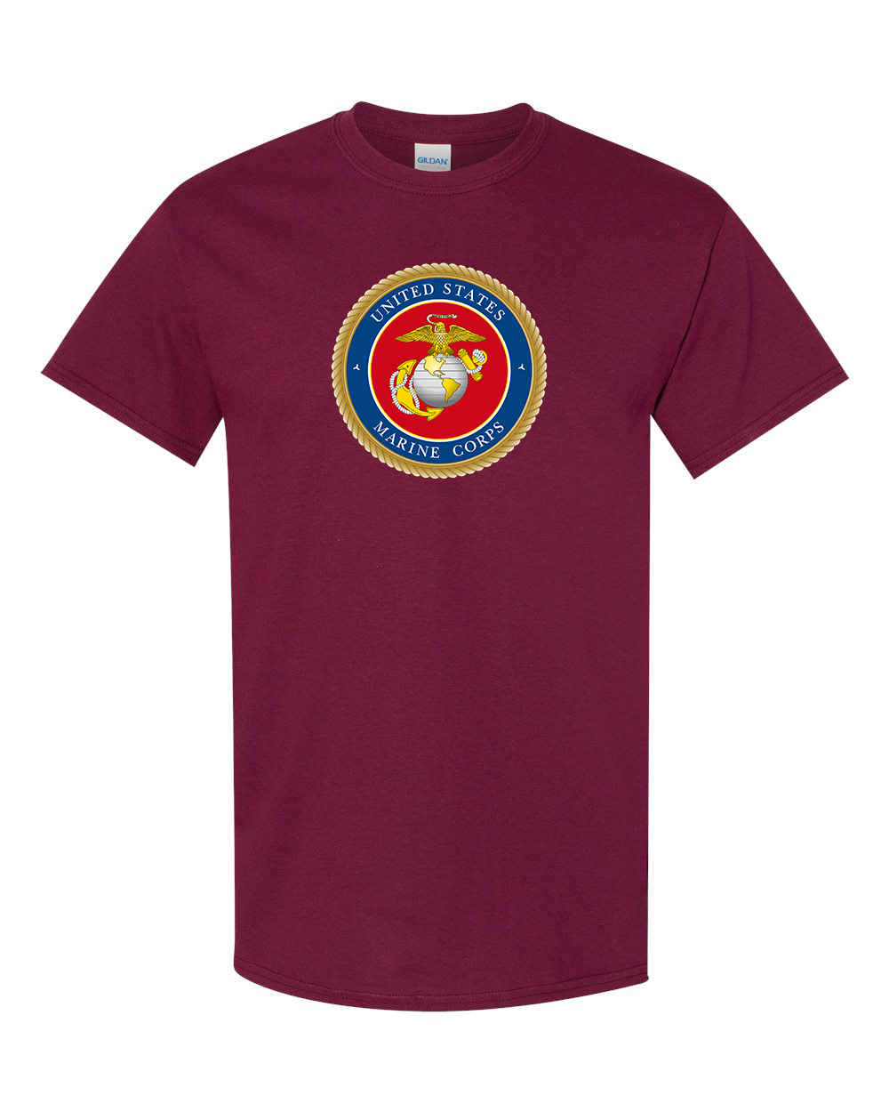 Men's USMC Emblem Gildan Heavy Cotton T-Shirt