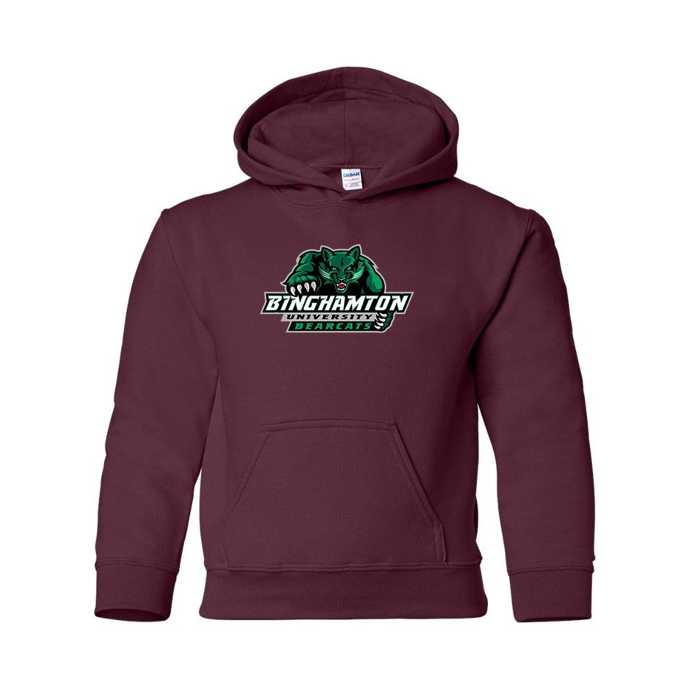 Youth  Binghamton Bearcats  Gildan Heavy Blend  Hooded Sweatshirt