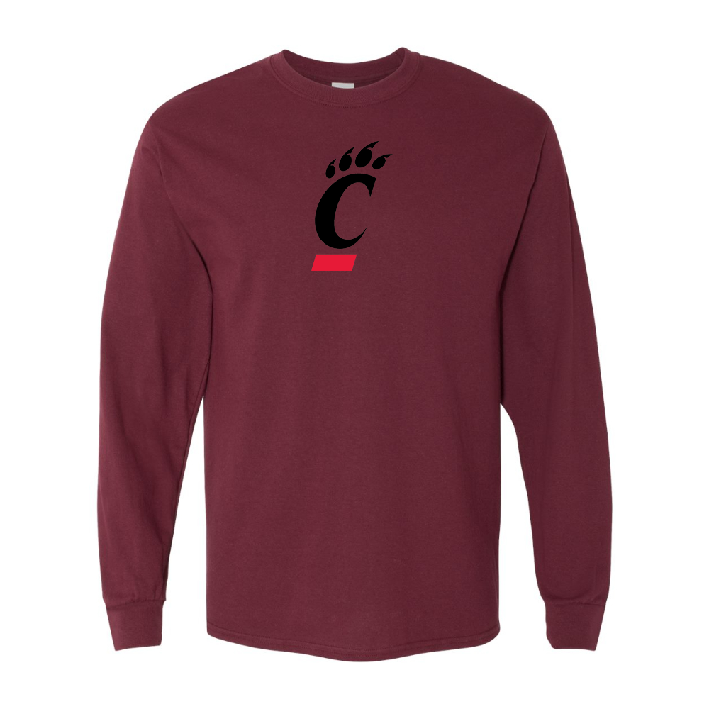 Men's Cincinnati Bearcats Gildan Heavy Cotton Long Sleeve T-Shirt