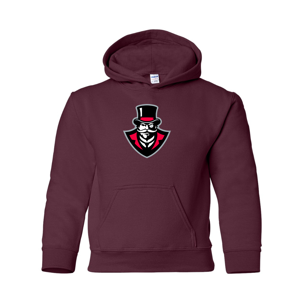 Youth Austin Peay Governors Gildan Heavy Blend  Hooded Sweatshirt