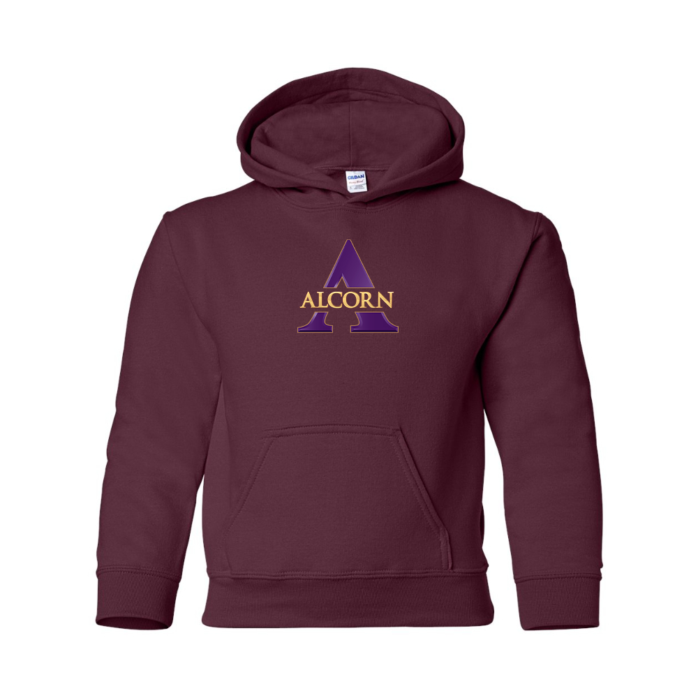 Youth Alcorn State Braves Gildan Heavy Blend  Hooded Sweatshirt