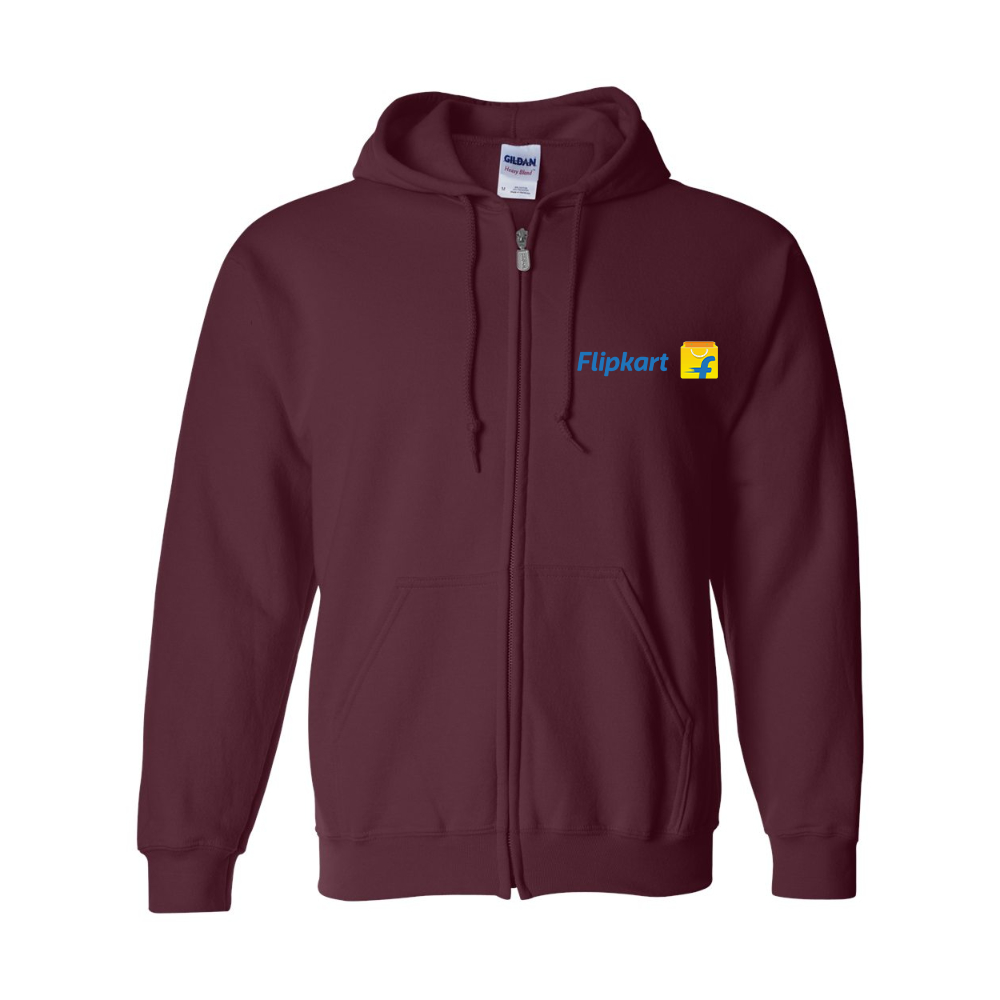 Men's Flipkart Gildan  Heavy Blend Full Zip Hooded Sweatshirt