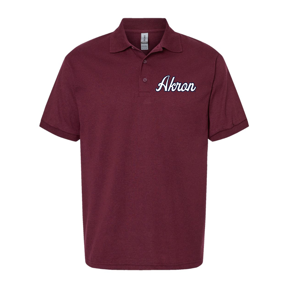 Men's Akron Zips Gildan Dry Blend Jersey Polo