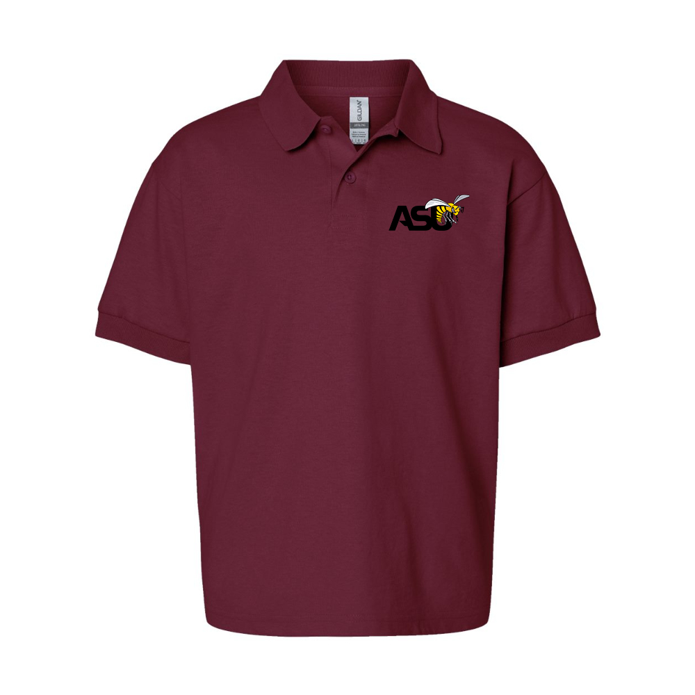Youth Alabama State Hornets Gildan Dry Blend Jersey Polo