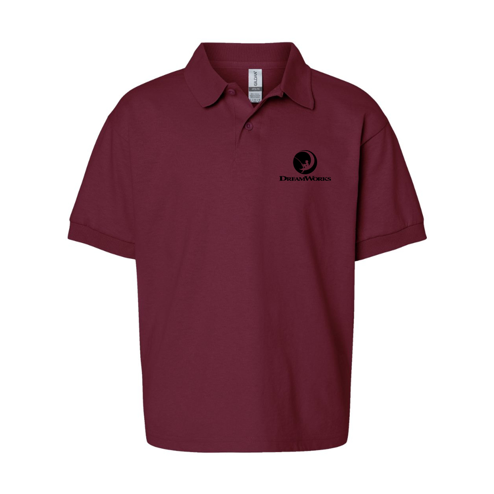 Youth  Dreamworks  Gildan Dry Blend Jersey Polo