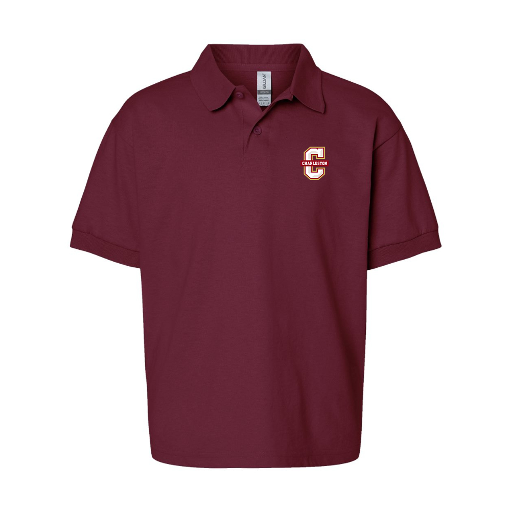 Youth Charleston Cougars Gildan Dry Blend Jersey Polo