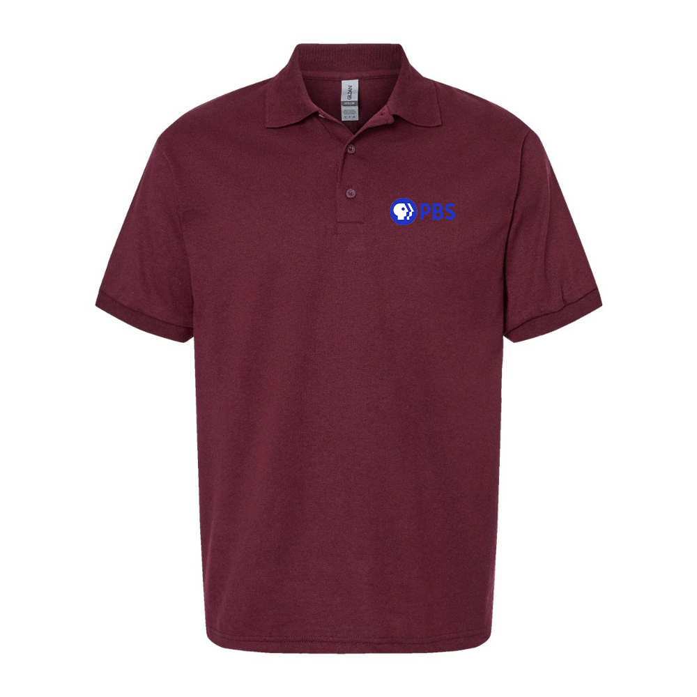 Men's PBS Blue Dry Blend Jersey Polo