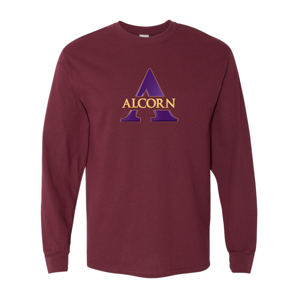 Men's Alcorn State Braves Gildan Heavy Cotton Long Sleeve T-Shirt