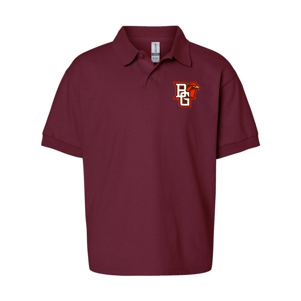 Youth Bowling Green Falcons  Gildan Dry Blend Jersey Polo