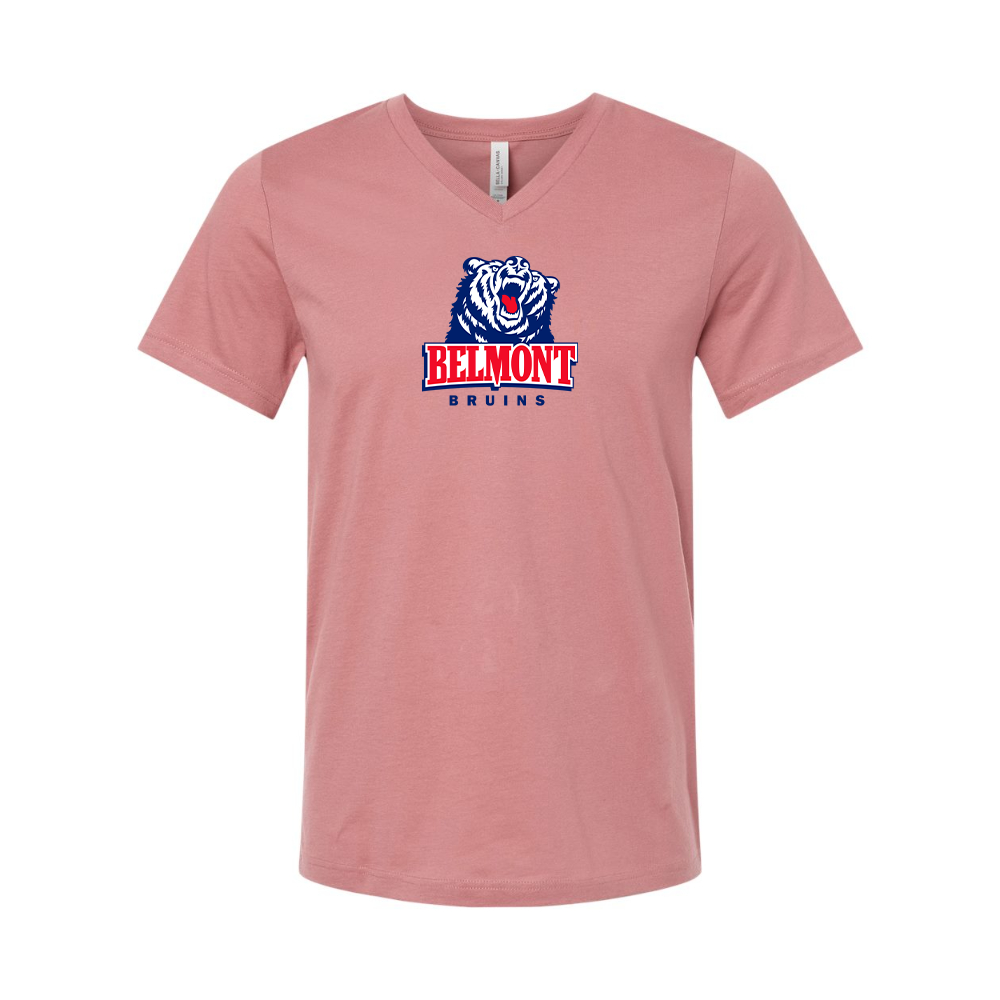 Belmont Bruins  BELLA  CANVAS - Jersey V-Neck T-Shirt