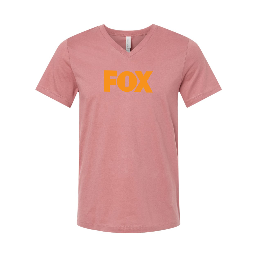 Fox BELLA  CANVAS - Jersey V-Neck T-Shirt