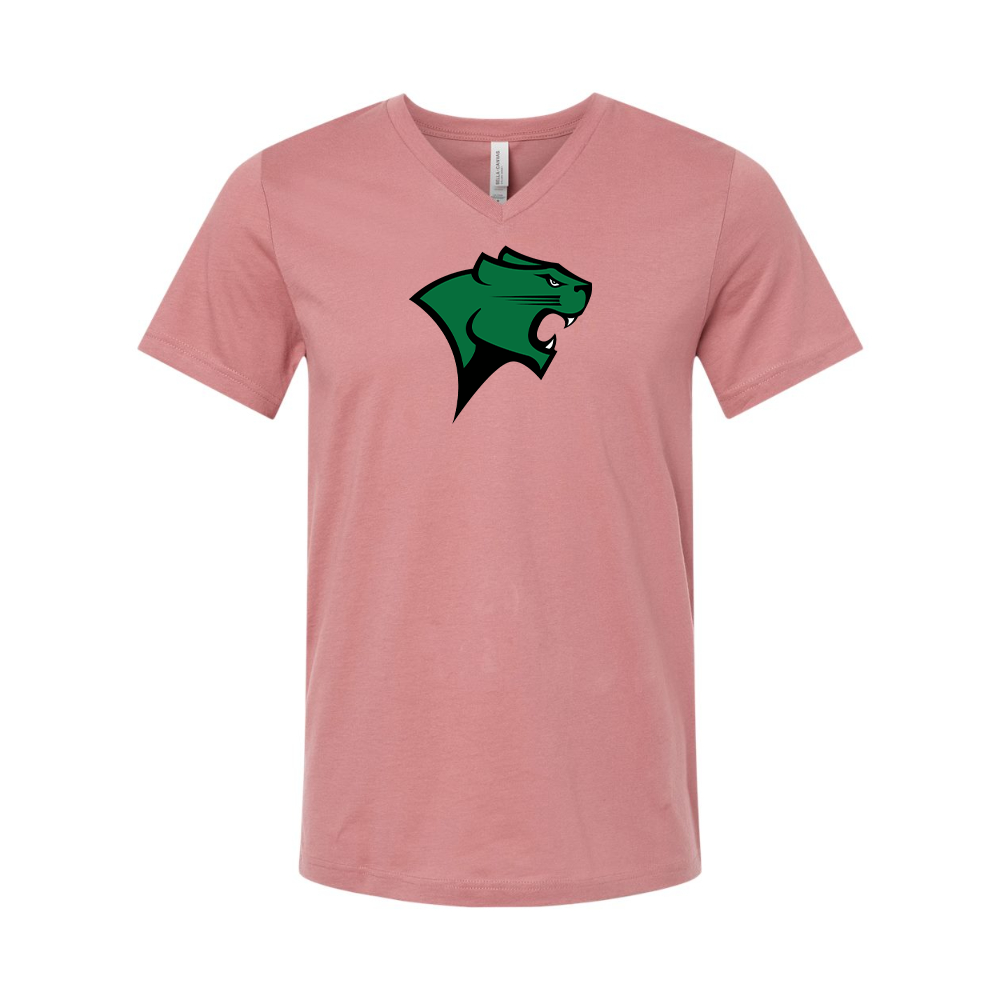 Chicago State Cougars BELLA  CANVAS - Jersey V-Neck T-Shirt