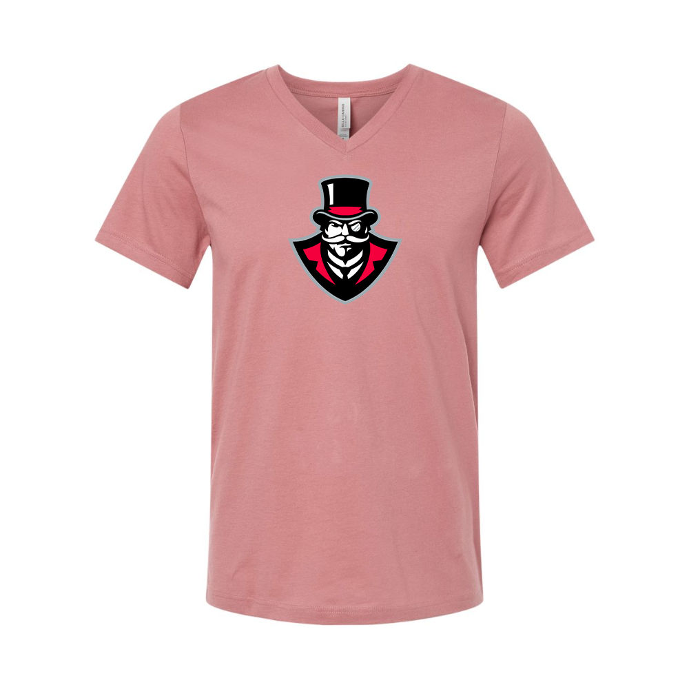 Austin Peay Governors BELLA  CANVAS - Jersey V-Neck T-Shirt