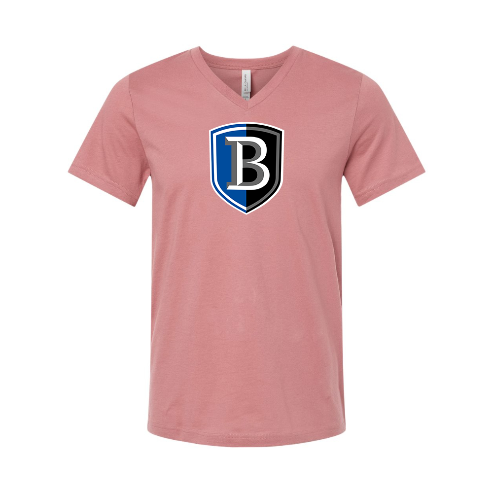 Bentley Falcons BELLA  CANVAS - Jersey V-Neck T-Shirt