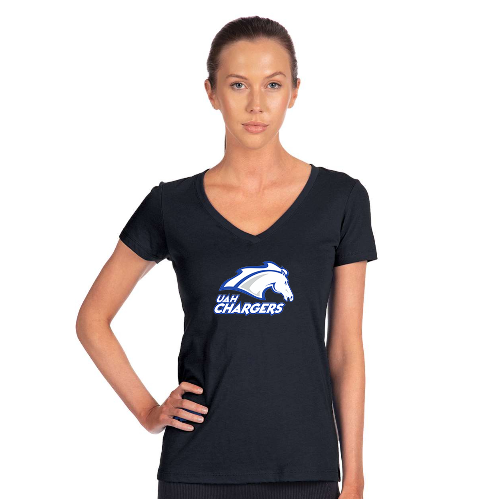 Women's Alabama Huntsville Chargers Next Level V-Neck T-Shirt