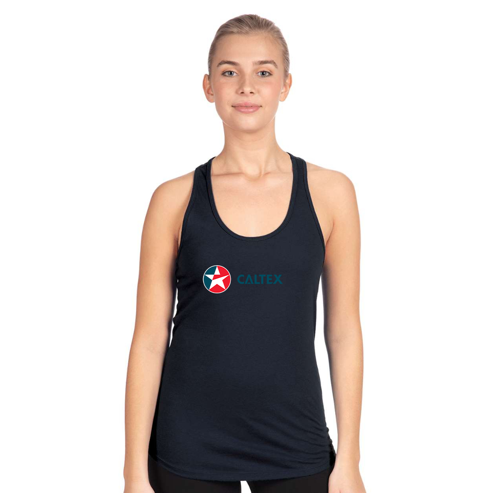 Women's  Caltex Gas Station  Next Level Ideal Racerback Tank