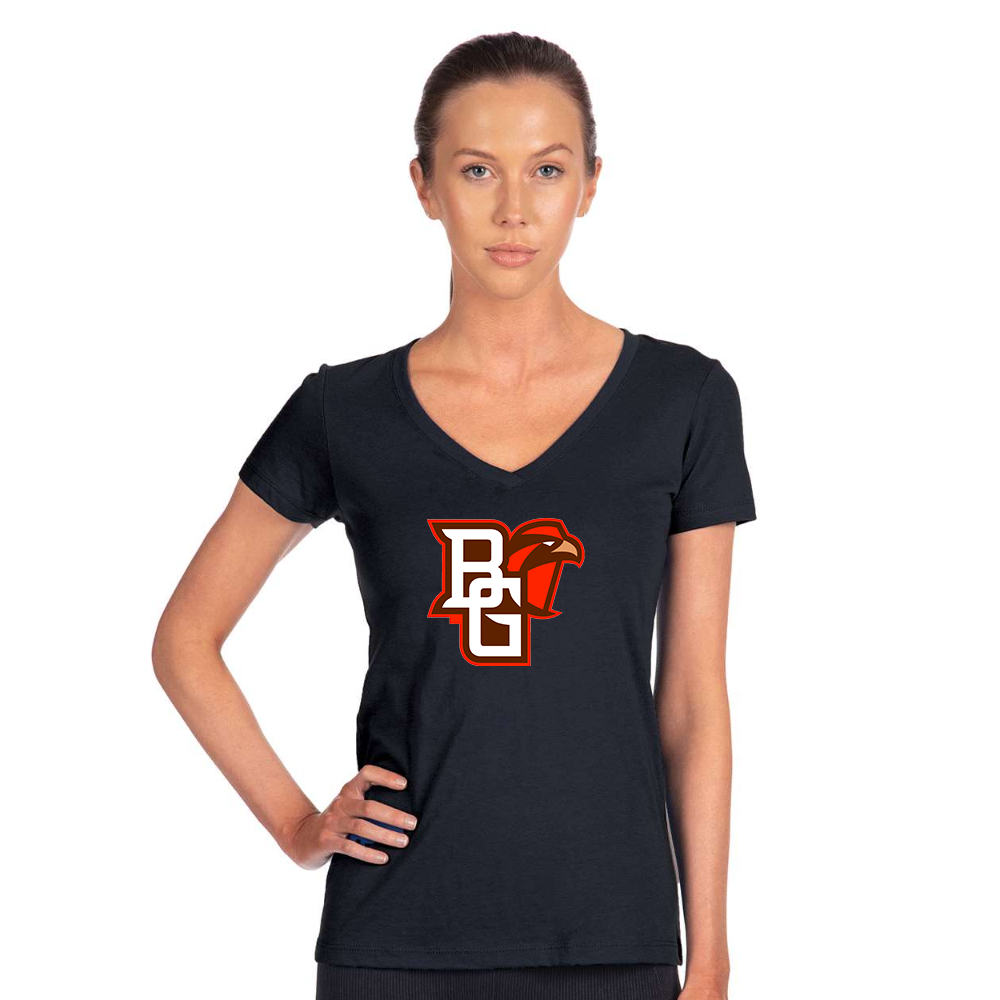 Women's Bowling Green Falcons Next Level V-Neck T-Shirt
