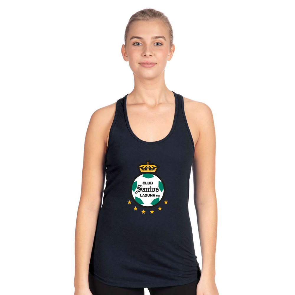 Women's Santos Laguna Soccer Next Level Ideal Racerback Tank