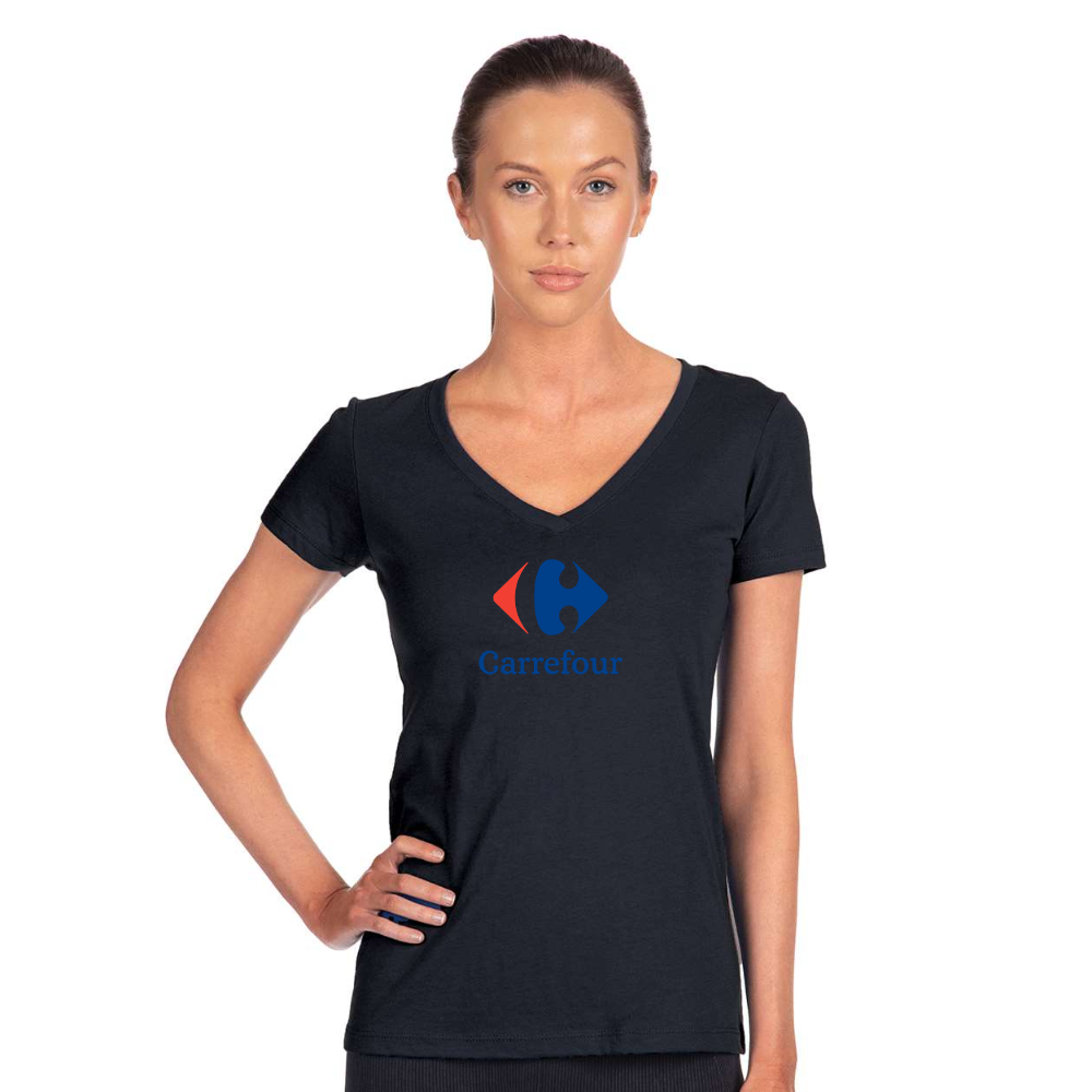 Women's Carrefour  Next Level V-Neck T-Shirt