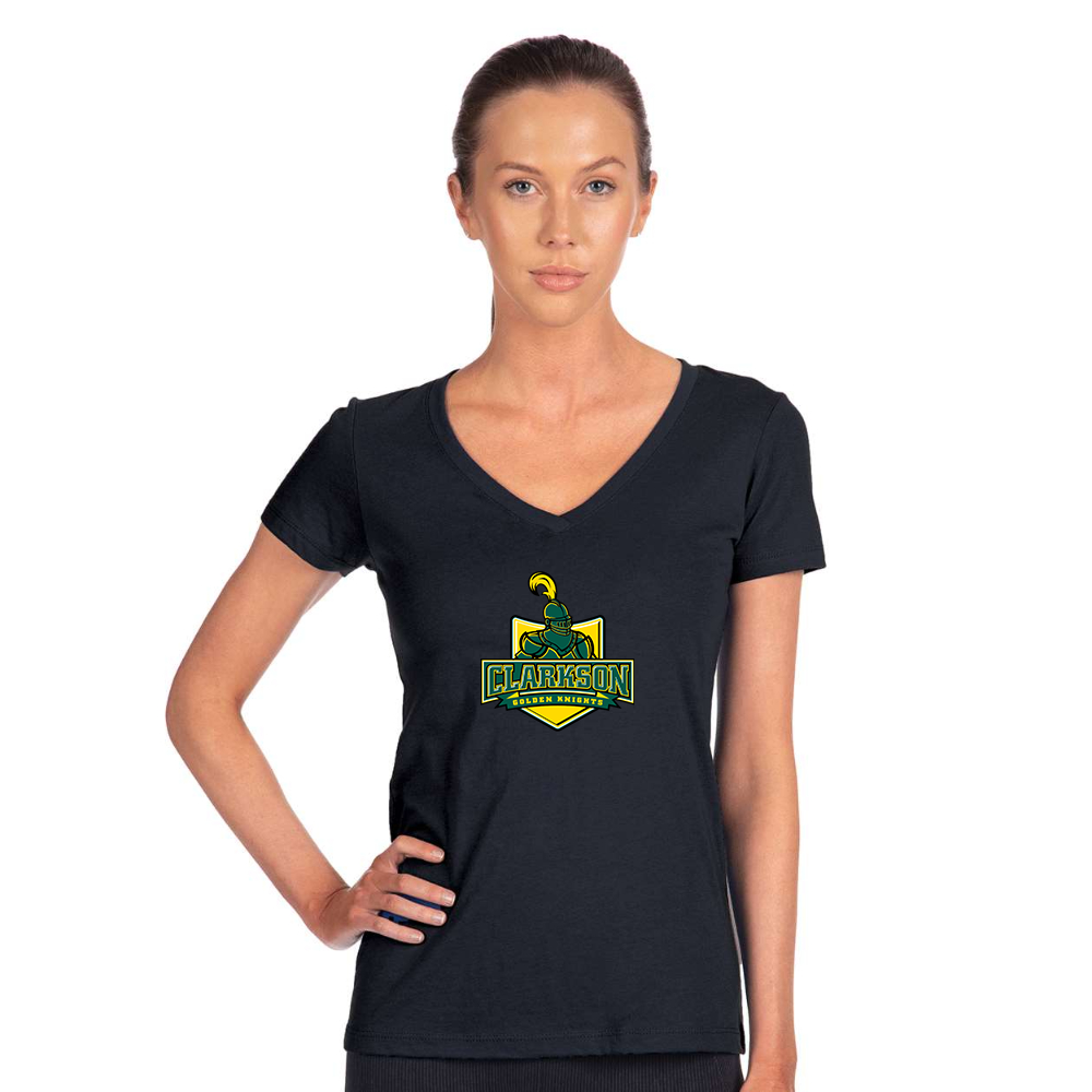 Women's Clarkson Golden Knights Next Level V-Neck T-Shirt