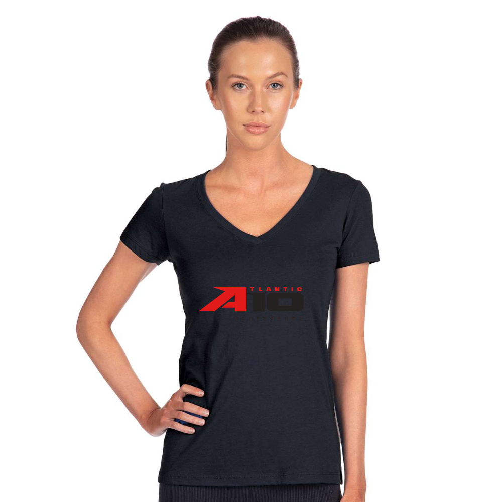 Women's Atlantic 10 Conference  Next Level V-Neck T-Shirt