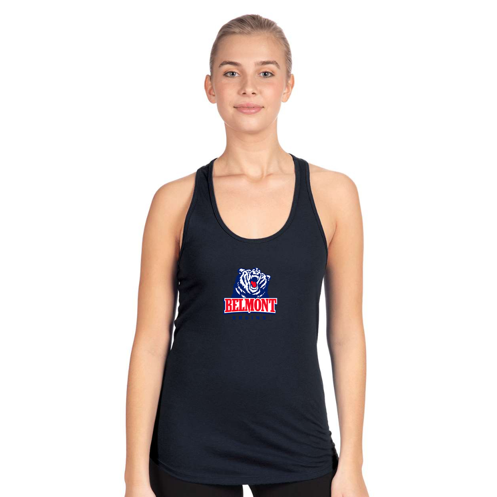 Women's Belmont Bruins  Next Level Ideal Racerback Tank