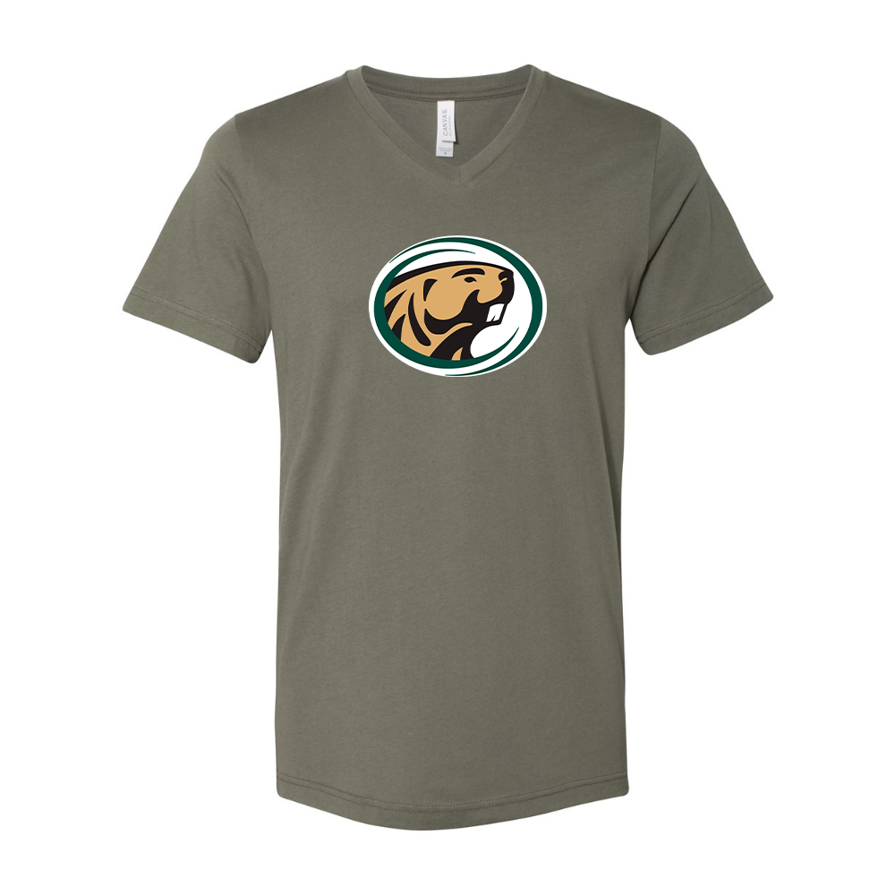 Bemidji State Beavers BELLA  CANVAS - Jersey V-Neck T-Shirt