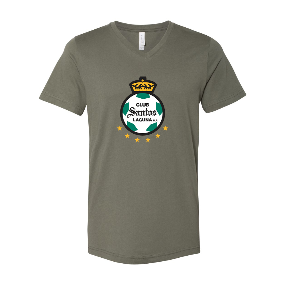 Santos Laguna Soccer BELLA  CANVAS - Jersey V-Neck T-Shirt