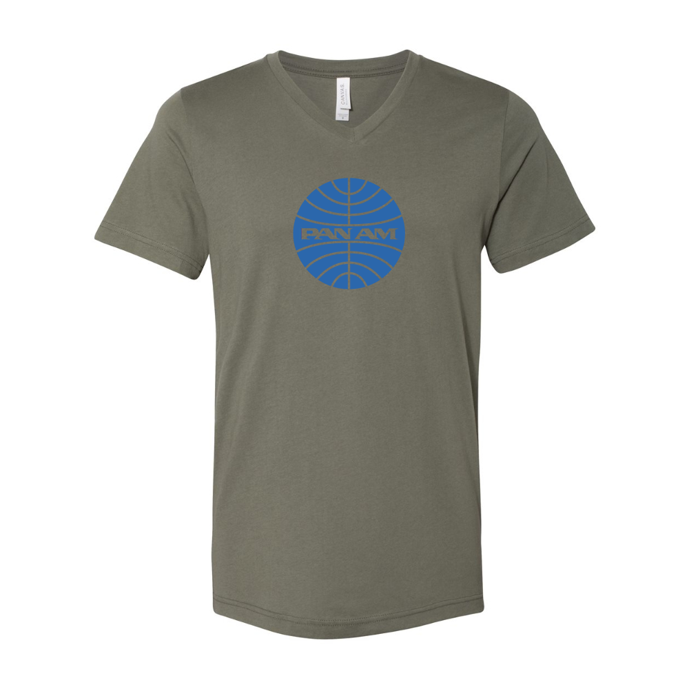 Pan Am  BELLA  CANVAS - Jersey V-Neck T-Shirt