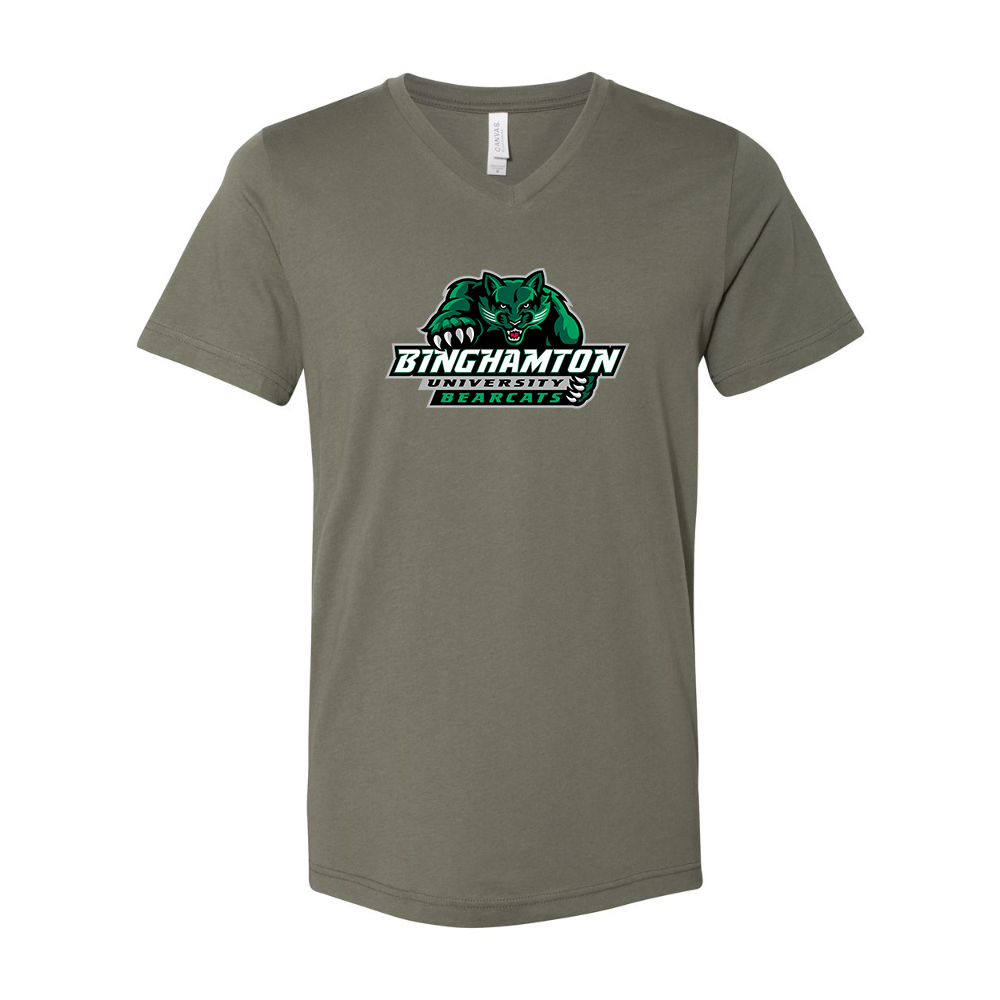 Binghamton Bearcats  BELLA  CANVAS - Jersey V-Neck T-Shirt