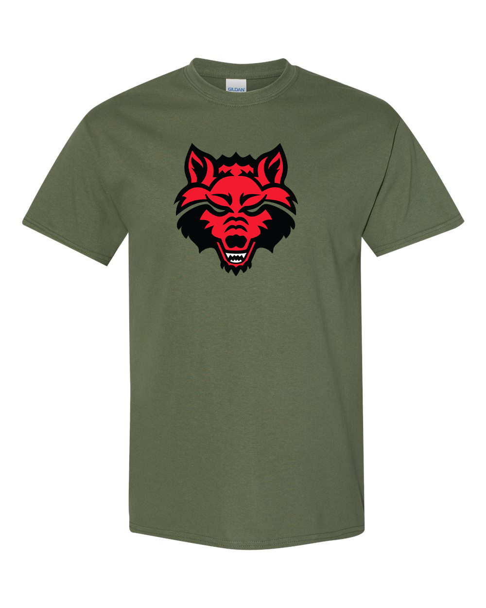Men's Arkansas State Red Wolves Gildan Heavy Cotton T-Shirt