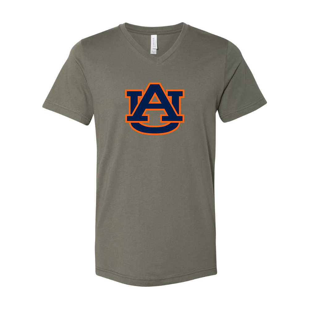 Auburn Tigers BELLA  CANVAS - Jersey V-Neck T-Shirt