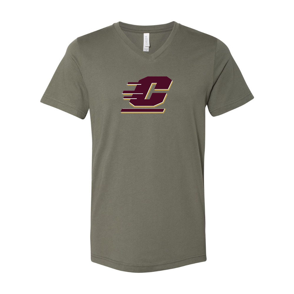 Central Michigan Chippewas  BELLA  CANVAS - Jersey V-Neck T-Shirt