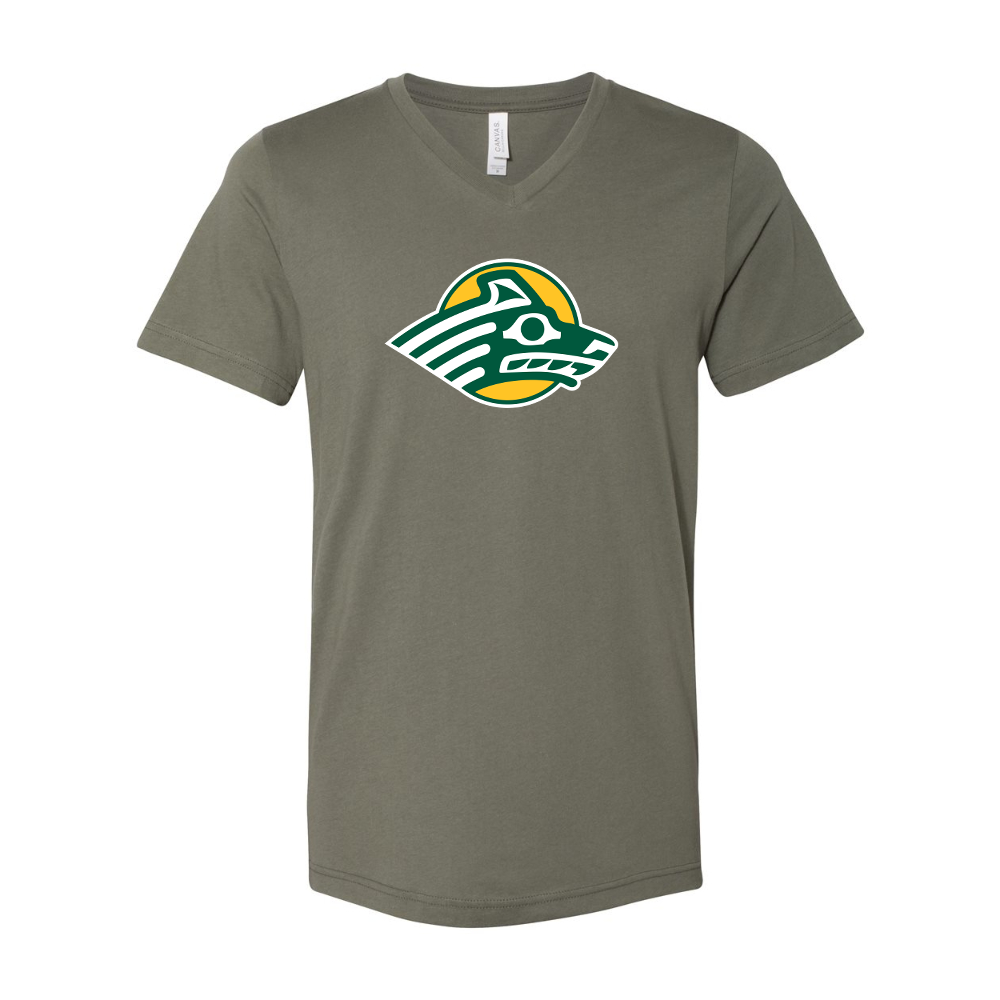 Alaska Anchorage Seawolves   BELLA  CANVAS - Jersey V-Neck T-Shirt